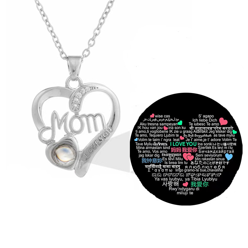 Projection necklace Mother's Day gift