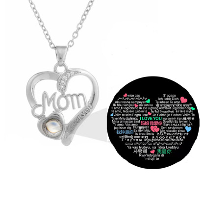 Projection necklace Mother's Day gift