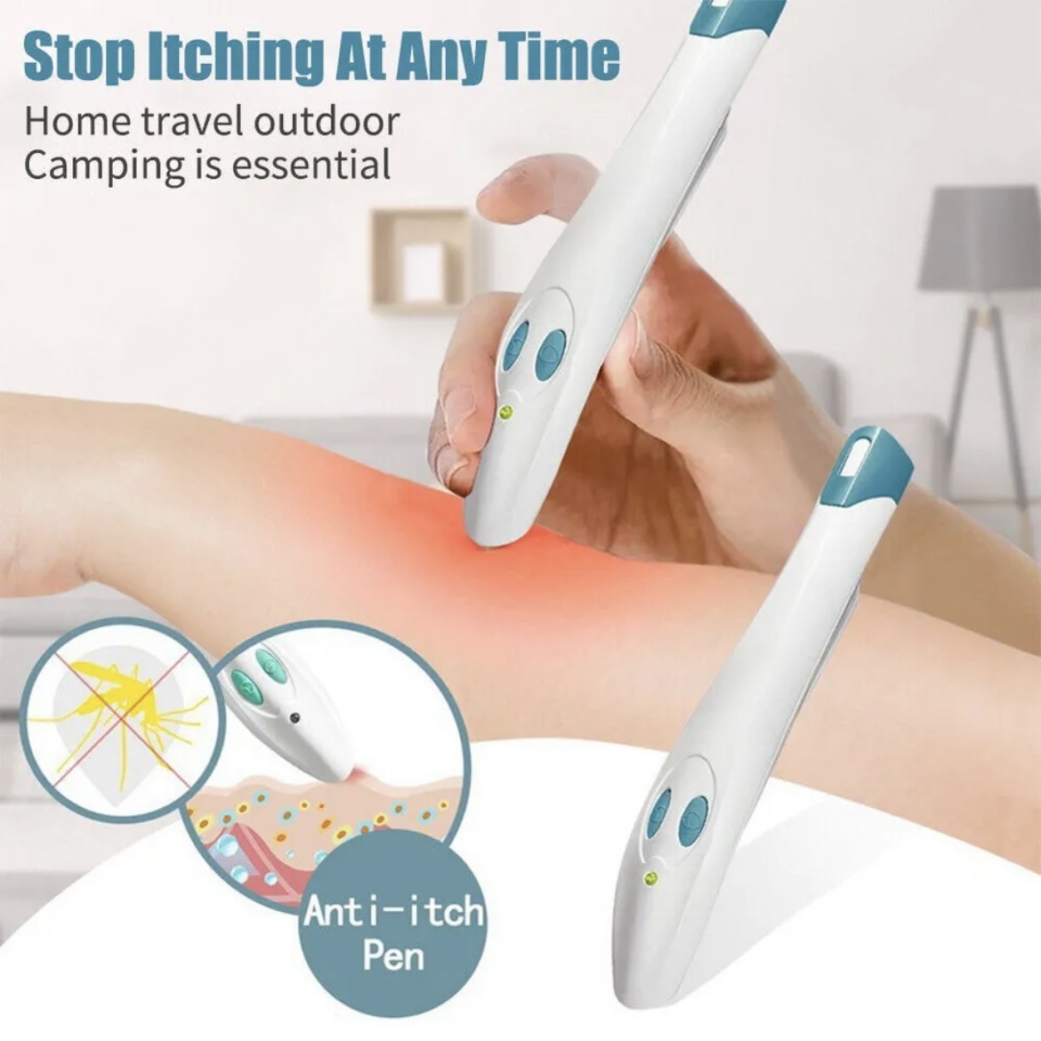 Electronic mosquito bite treatment device