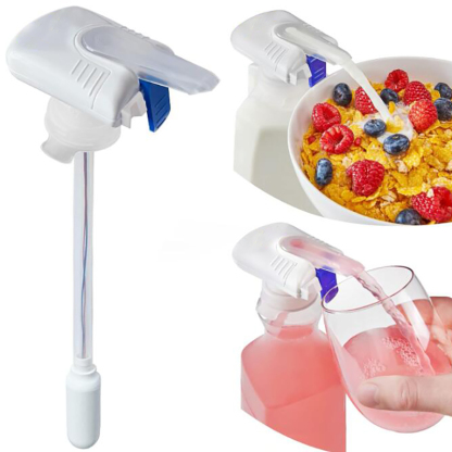 Electric motor pump drinking fountain