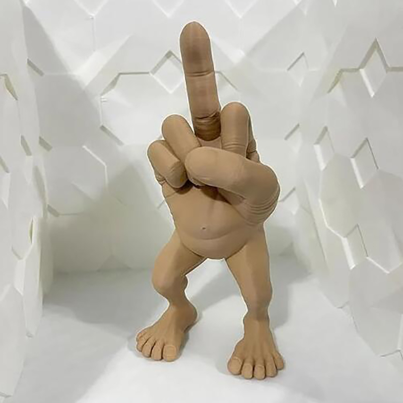 New style funny middle finger figure figurine