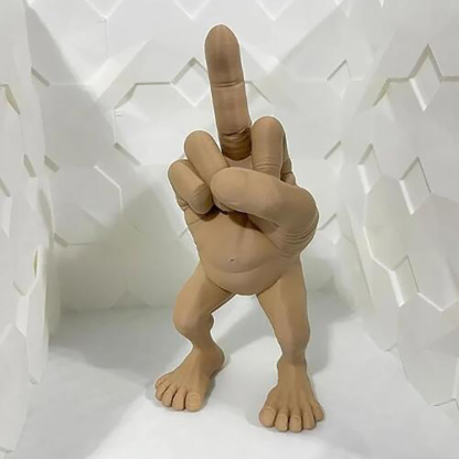 New style funny middle finger figure figurine