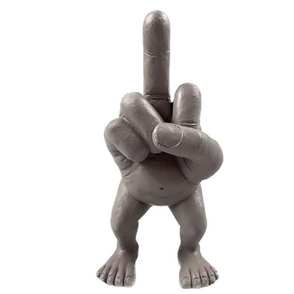New style funny middle finger figure figurine