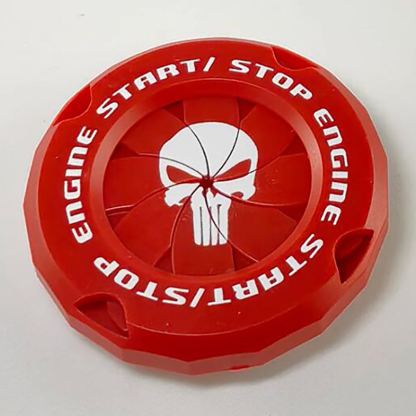 Motorcycle one-touch start button protective cover