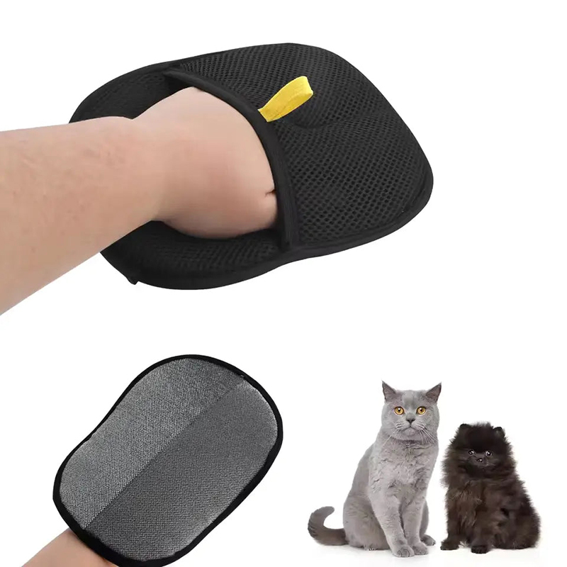 Pet static hair removal gloves