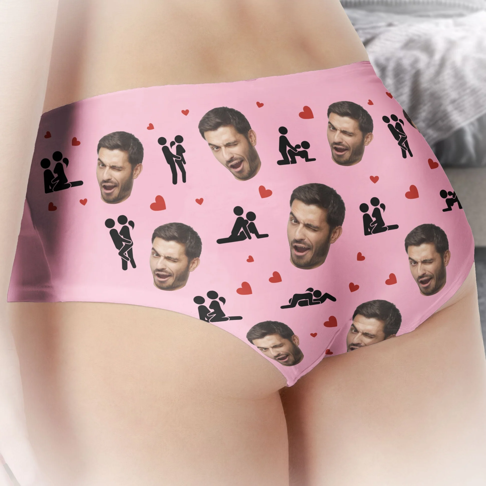 Personalized custom-made women's low-rise briefs