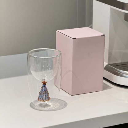 Gilded Christmas Tree Double-Layer Mug