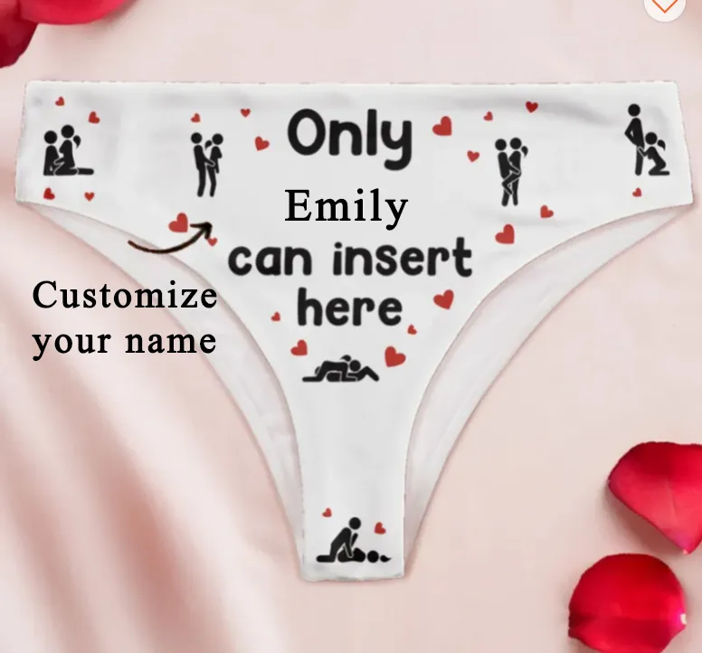 Personalized custom-made women's low-rise briefs