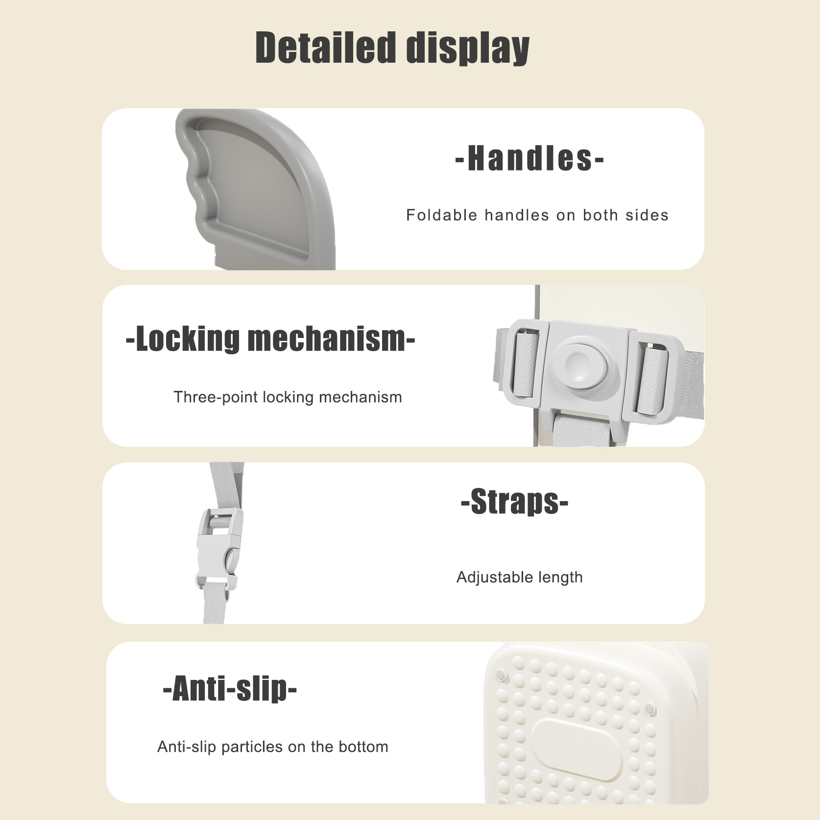 Multifunctional Foldable Portable Baby High Chair