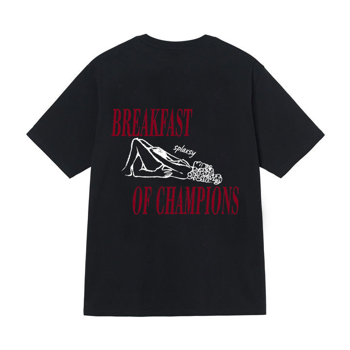 Breakfast of Champions Funny Graphic T-Shirt