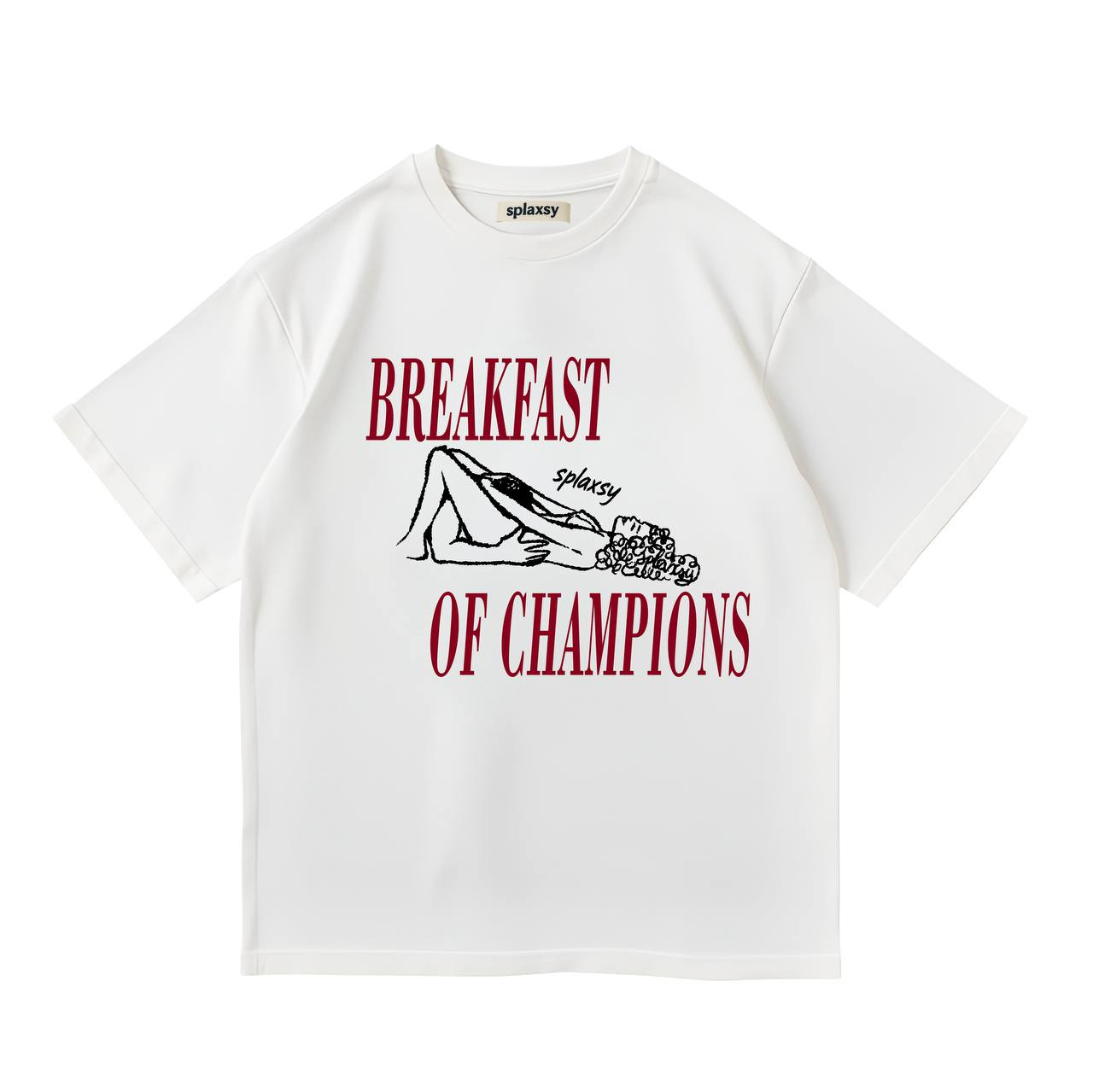 Breakfast of Champions Funny Graphic T-Shirt