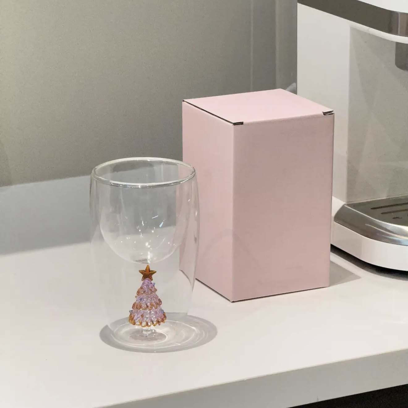 Gilded Christmas Tree Double-Layer Mug