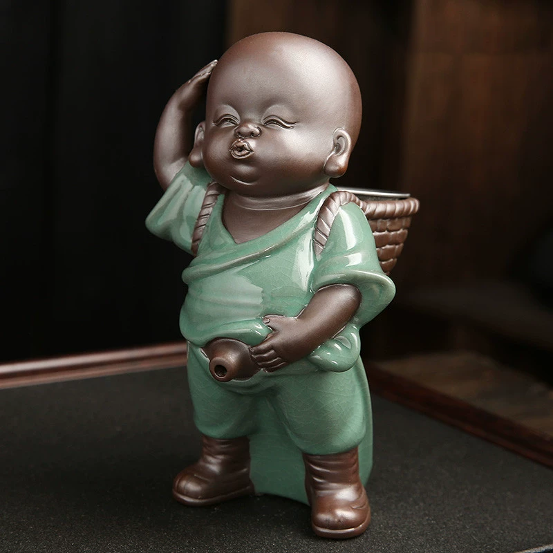 Creative Little Monk Tea Pet Ornament