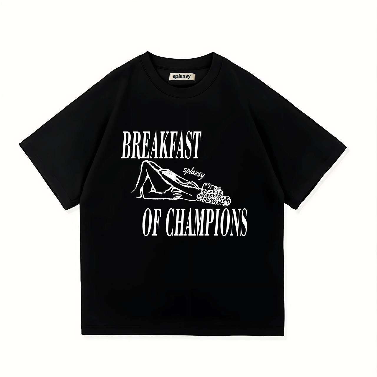 Breakfast of Champions Funny Graphic T-Shirt
