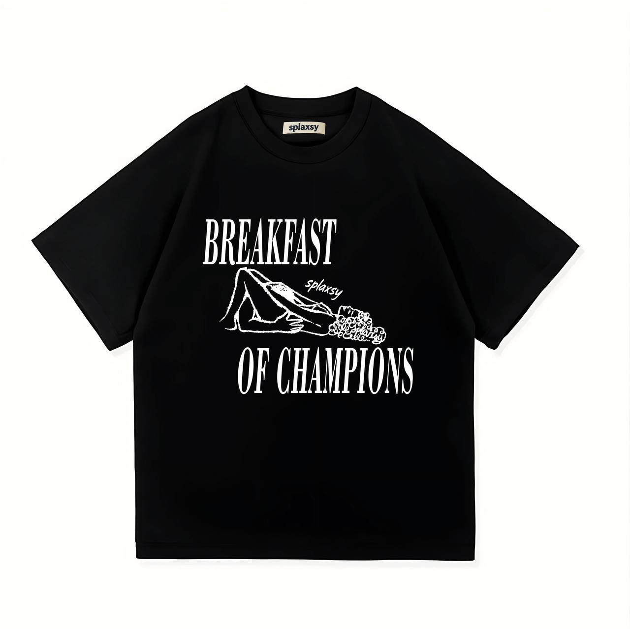 Breakfast of Champions Funny Graphic T-Shirt