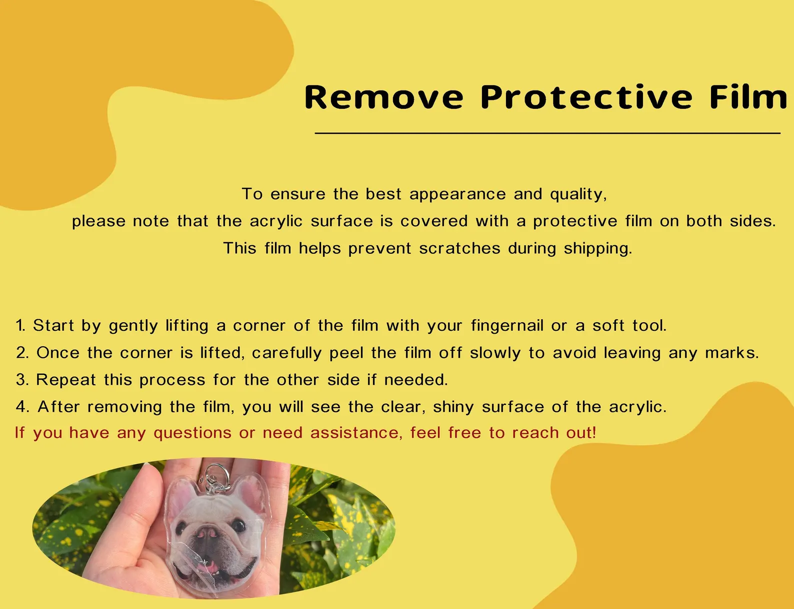 Pet Portrait Keychain