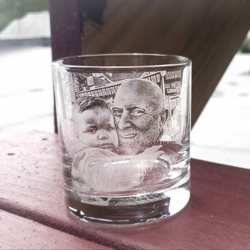 Customized photo glass mug