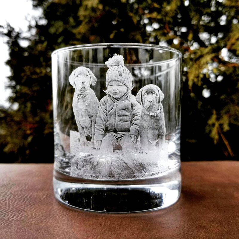 Customized photo glass mug