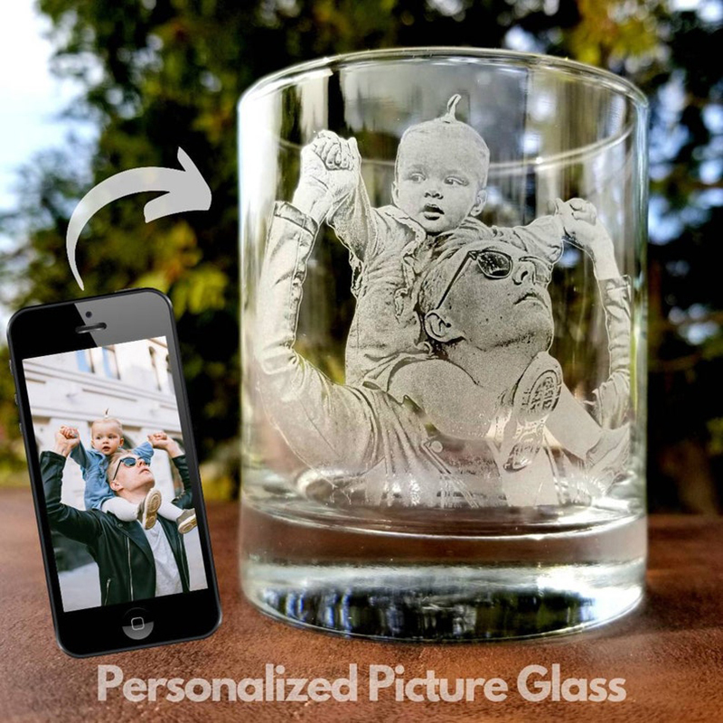 Customized photo glass mug