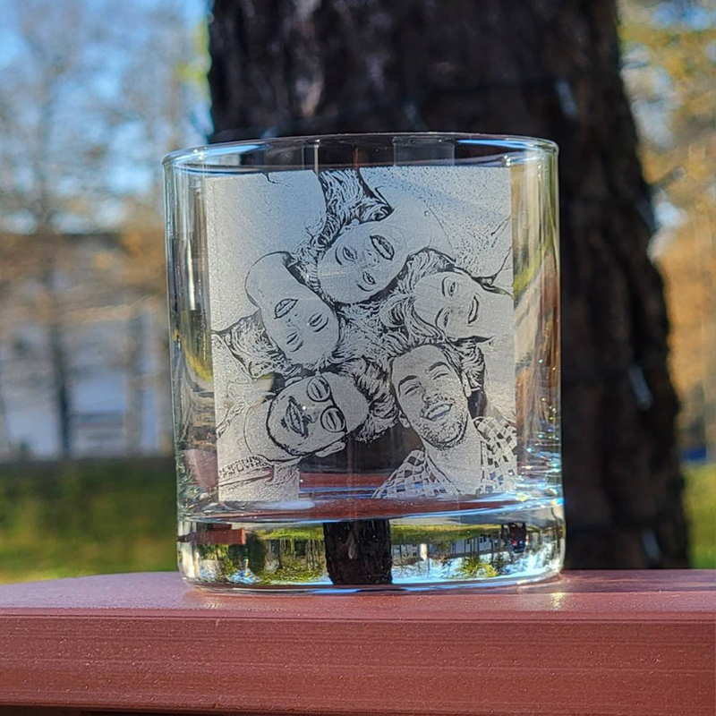 Customized photo glass mug