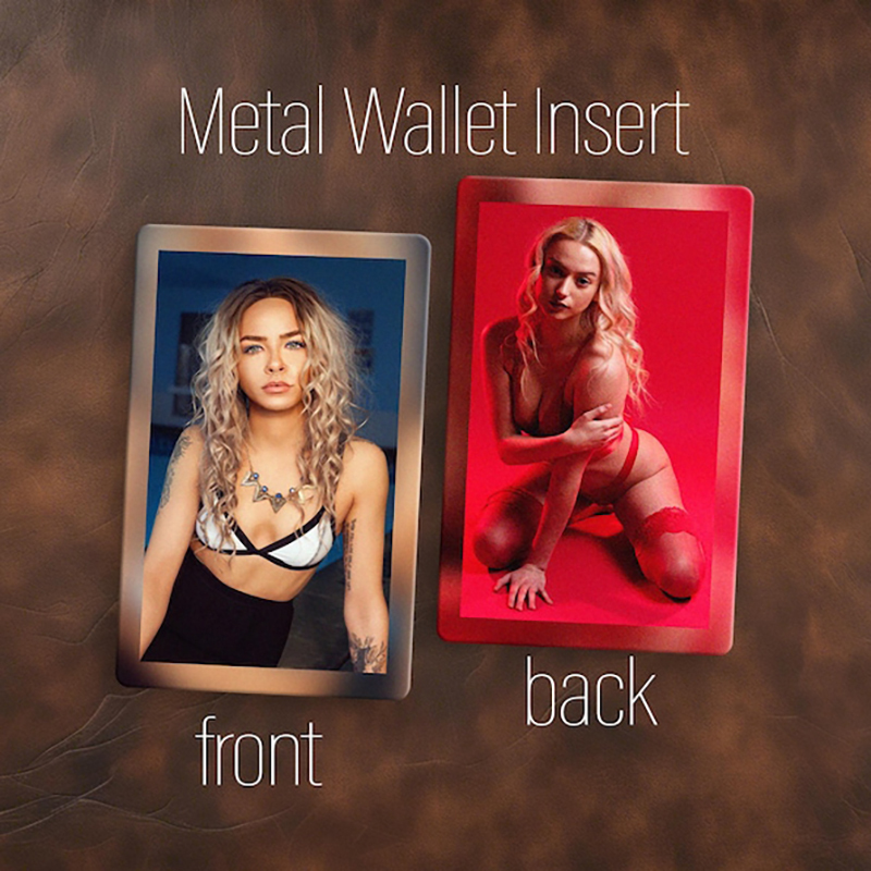 Personalized Photo Gift Boudoir Metal Photo Wallet
