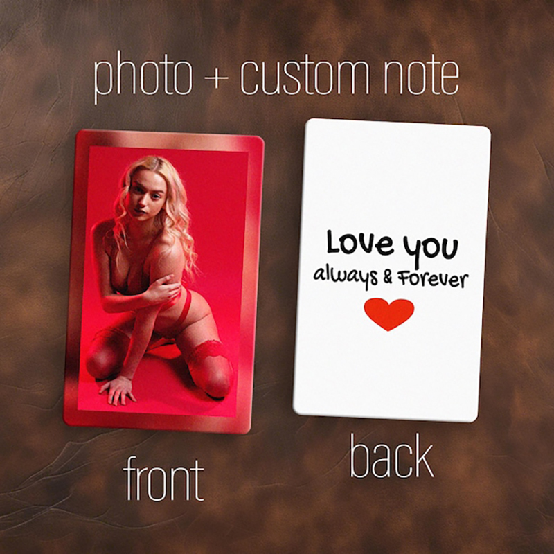 Personalized Photo Gift Boudoir Metal Photo Wallet