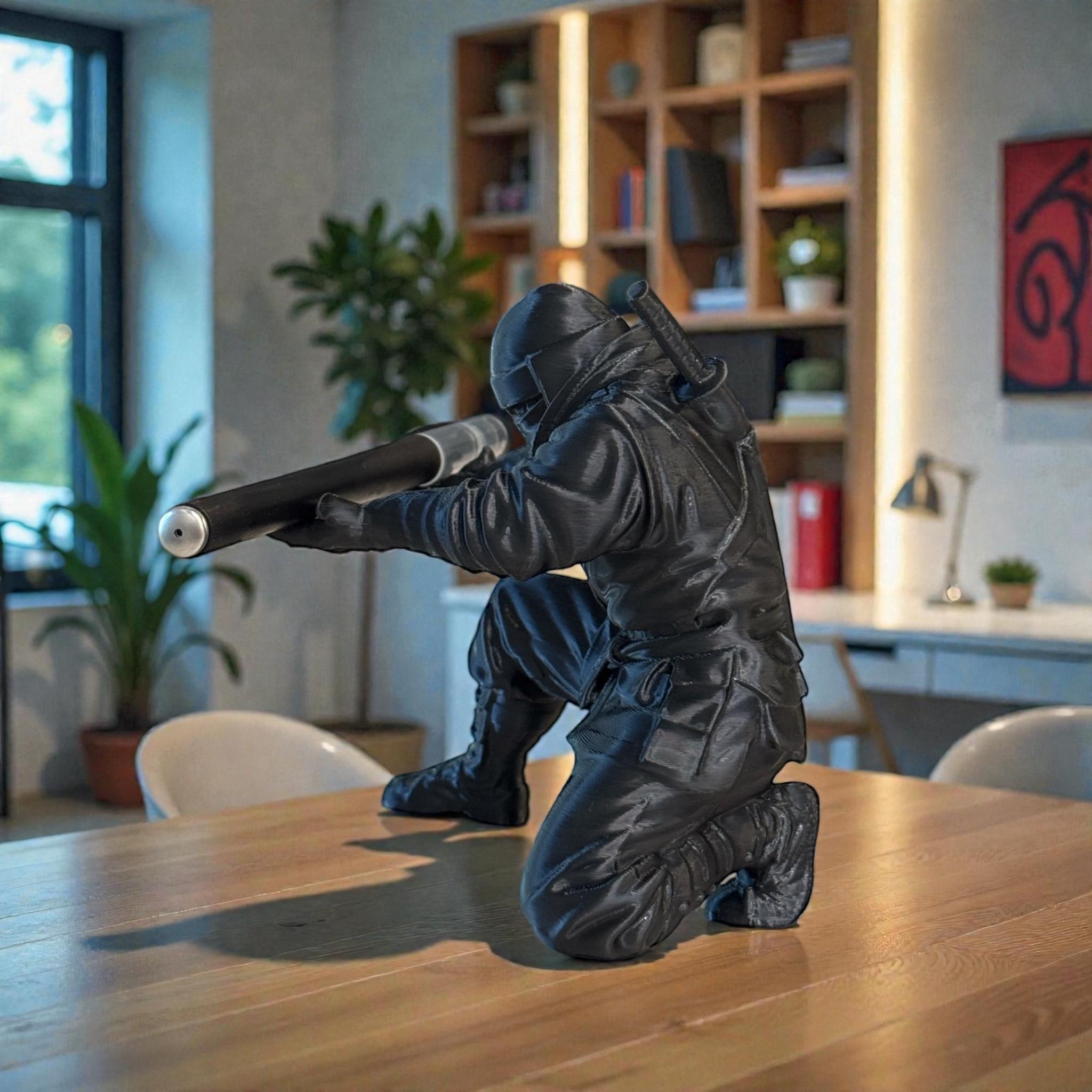 3D printed ninja figurine