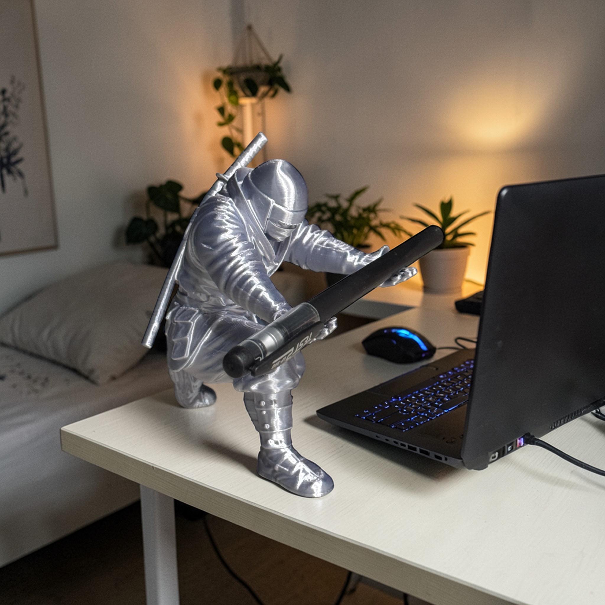 3D printed ninja figurine