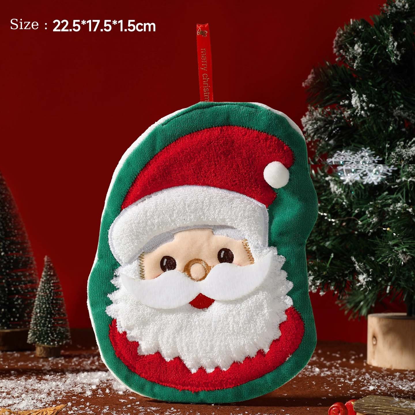 Christmas tree hanging hand towel