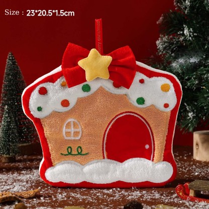 Christmas tree hanging hand towel