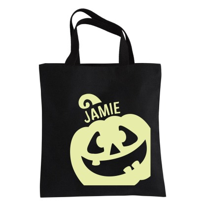 Personalized Glow-in-the-Dark Halloween Candy Bags