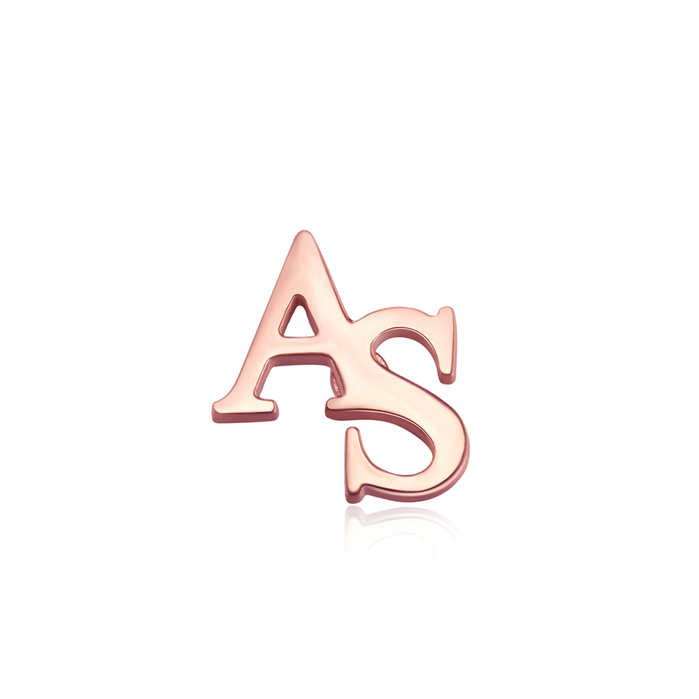 Personalized Tiny Two Letters Stud Earrings, Sterling Silver 925 Double Initials Earrings, Unisex Jewelry, Birthday/Christmas Gift for Couple/Friend