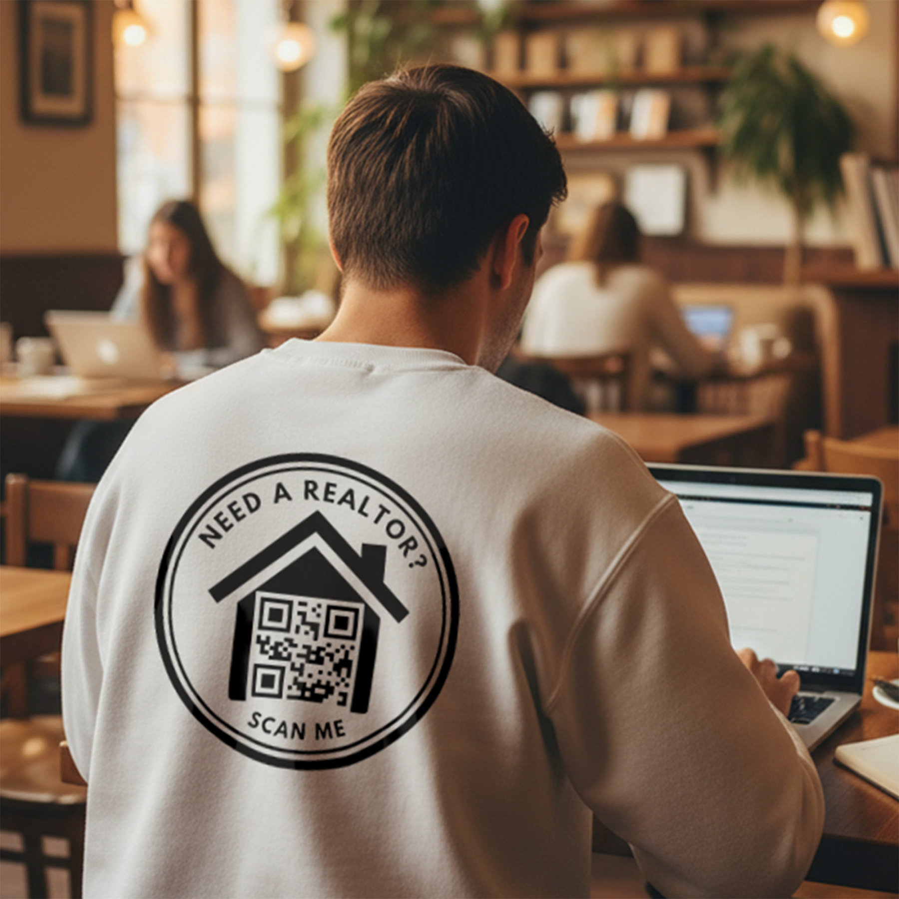 Custom Realtor QR Code Shirt, Men’s Woman’s Unisex, Bella Canvas, Real Estate Agent, Realtor, Business, Team, Apparel, Any Brokerage