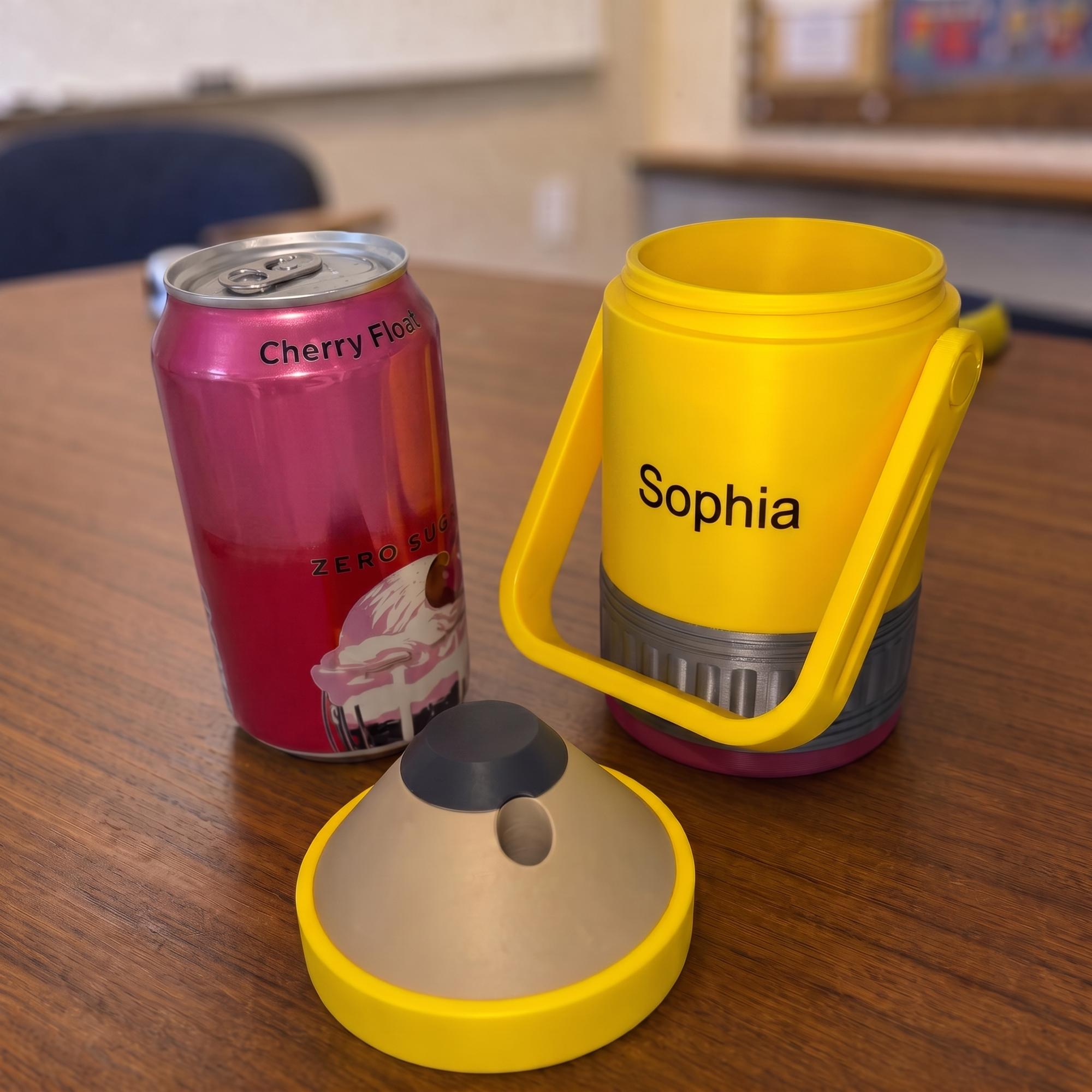 Pencil Can Cooler with Screw Lid Multiple Sizes Teacher Desk Gift