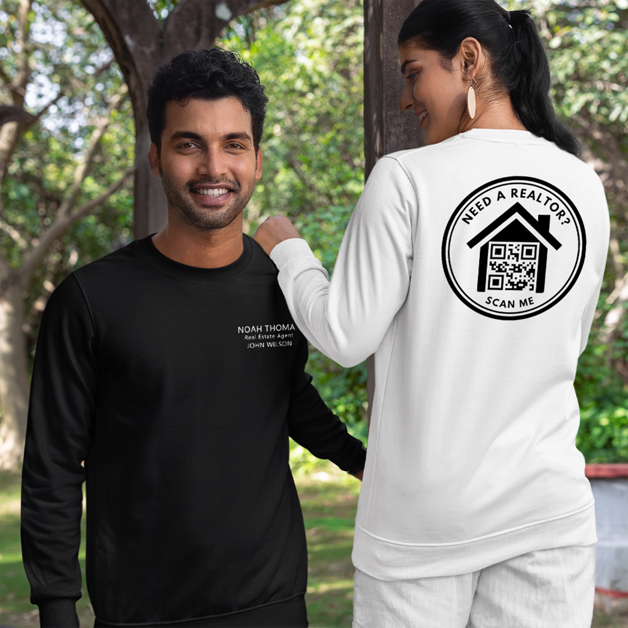 Custom Realtor QR Code Shirt, Men’s Woman’s Unisex, Bella Canvas, Real Estate Agent, Realtor, Business, Team, Apparel, Any Brokerage