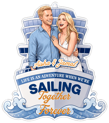 Personalized cruise magnet artwork