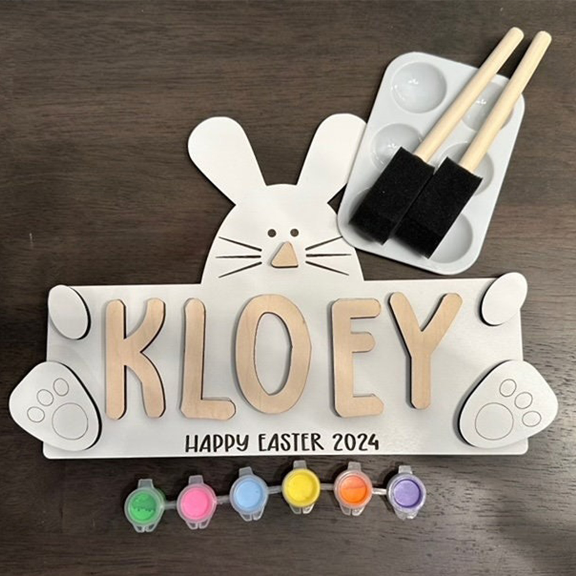 Personalized Name Easter DIY Sign, Easter Decor, Easter Sign, Easter Gift
