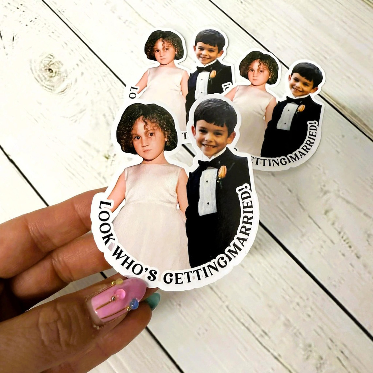 Personalized Photo Wedding Party Stickers, Photo Stickers, Bachelorette Party Favor, Engagement Stickers, Save the Date