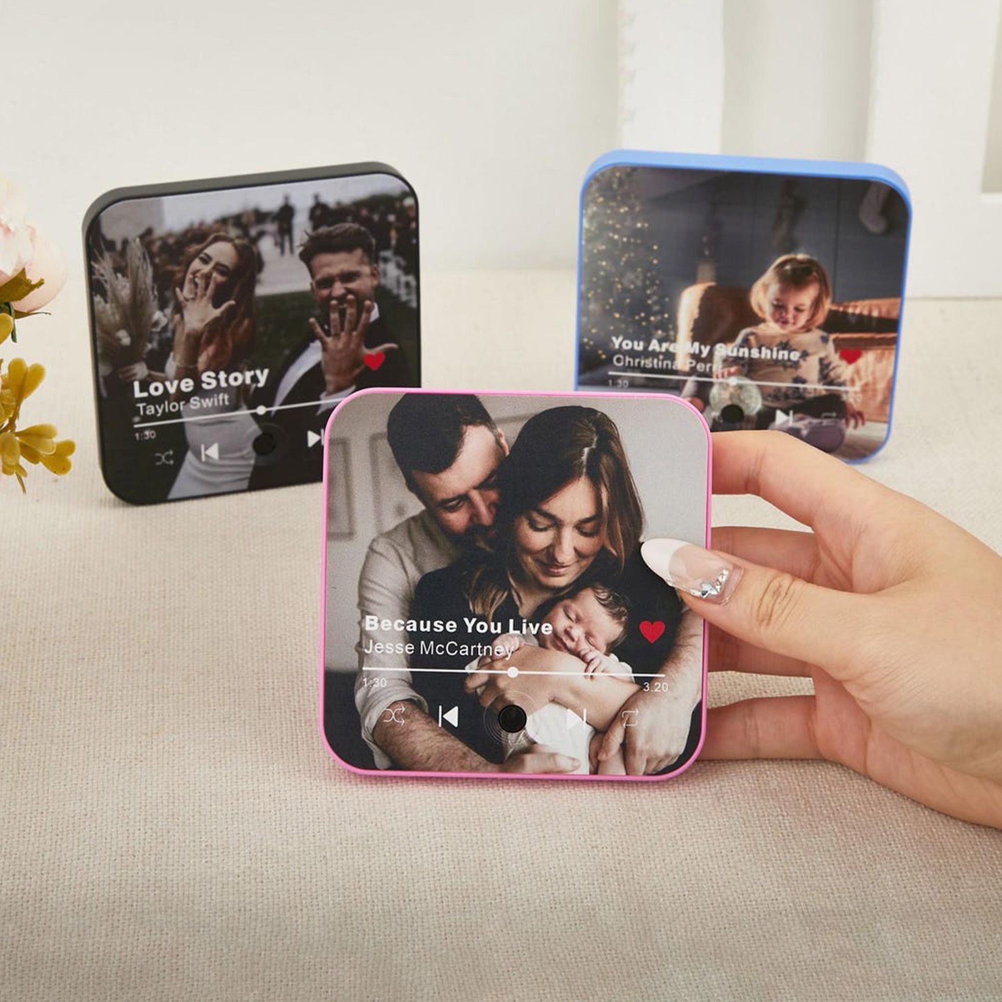 Personalized Photo & Music Fridge Magnet, Custom Refrigerator Magnet, Birthday/Valentine's Day Gift, Home Decor