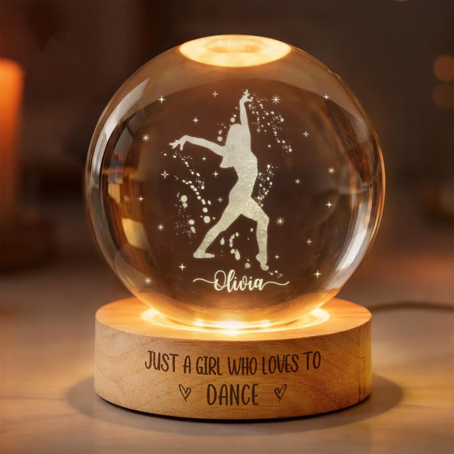 Ballet Dancer Decor, Night Light for Girls, Girls Gift, Gift for Dance Teacher, Dance Team Gift, Ballerina Gift