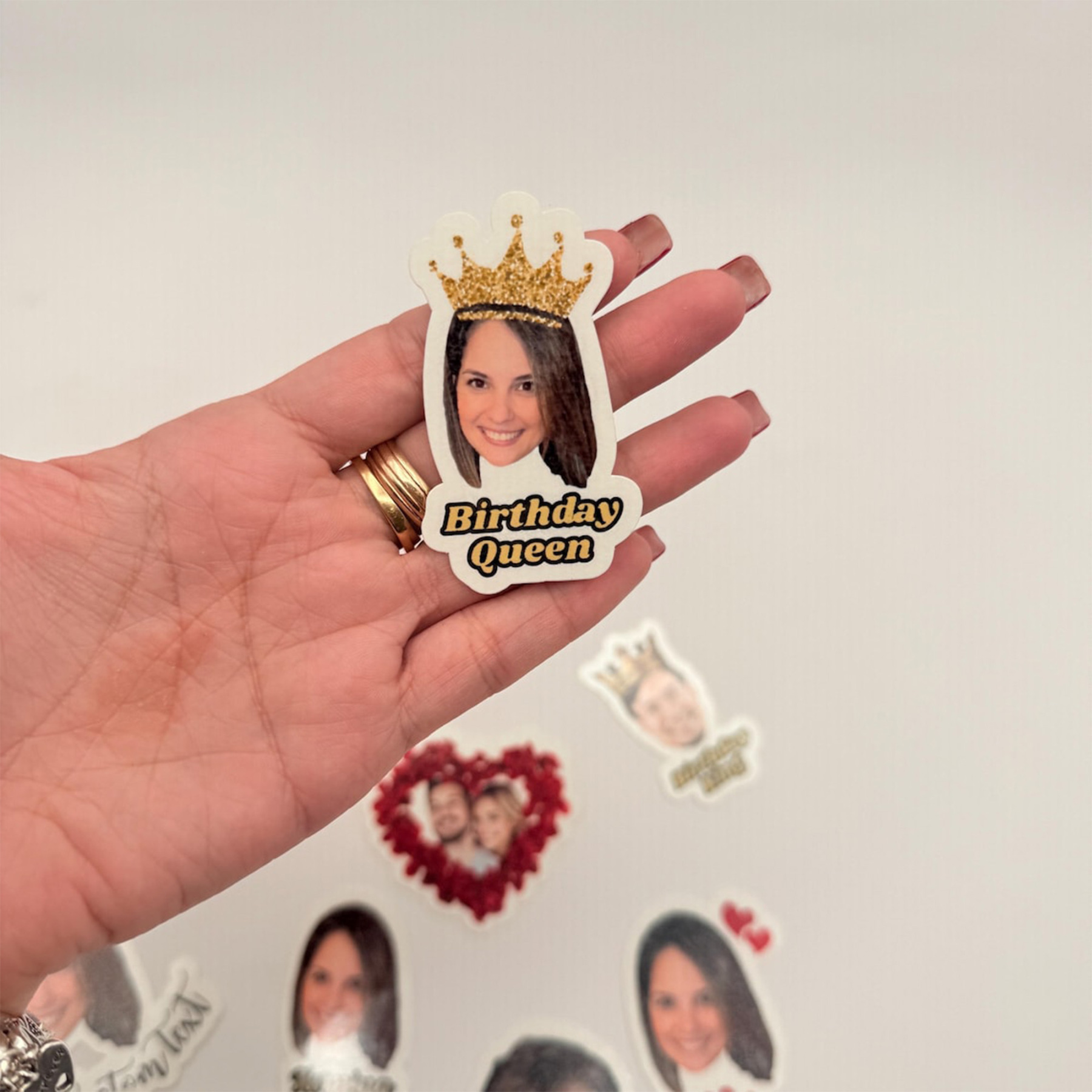 (Sold at 5pcs)Personalized Face Graduation Photo Temporary Tattoos, Class of 2026, Graduation Party Favor