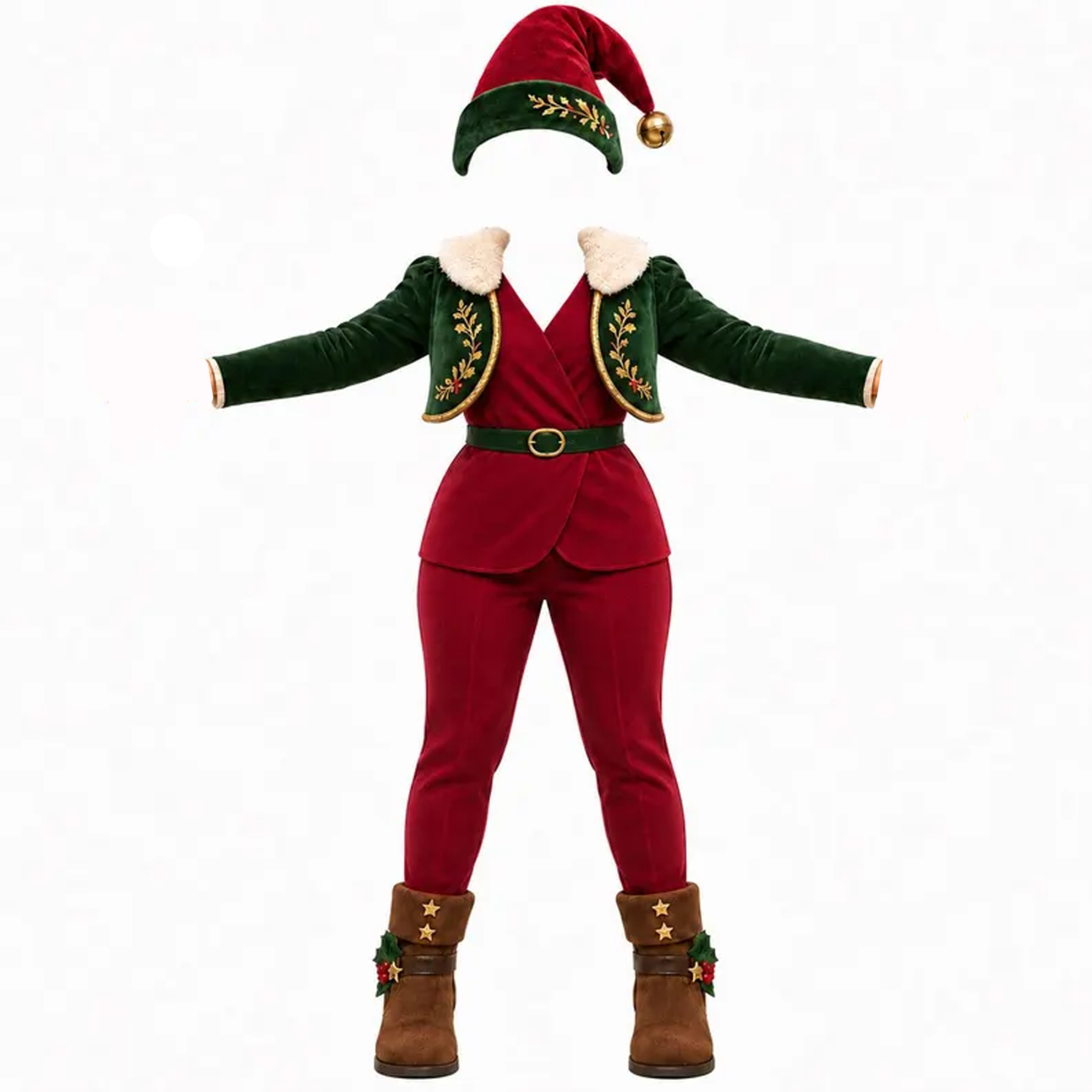 Custom Photo Christmas Elf Doll with Poseable Limbs
