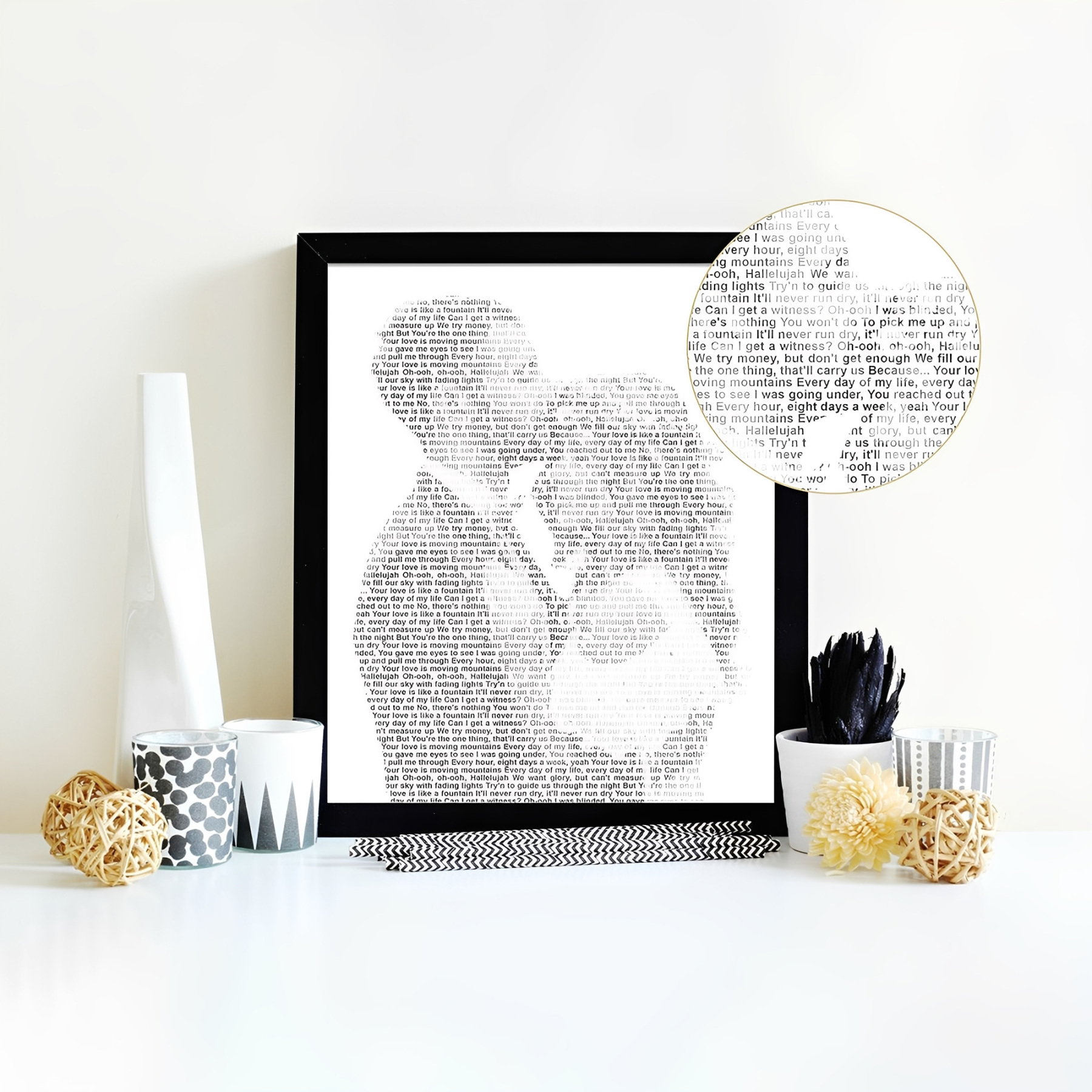 Personalized Your Favorite Song Canvas Print with Photo, Canvas Print Gift, Wedding/Anniversary/Valentine's Day Gift