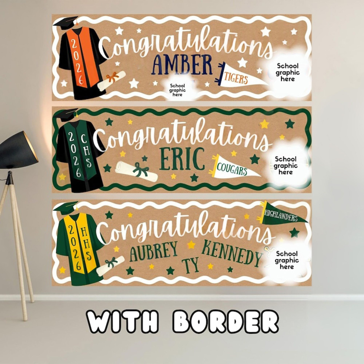 Personalized High School/College Graduation Banner, Graduation Banner, Graduation Gift, Home Decor