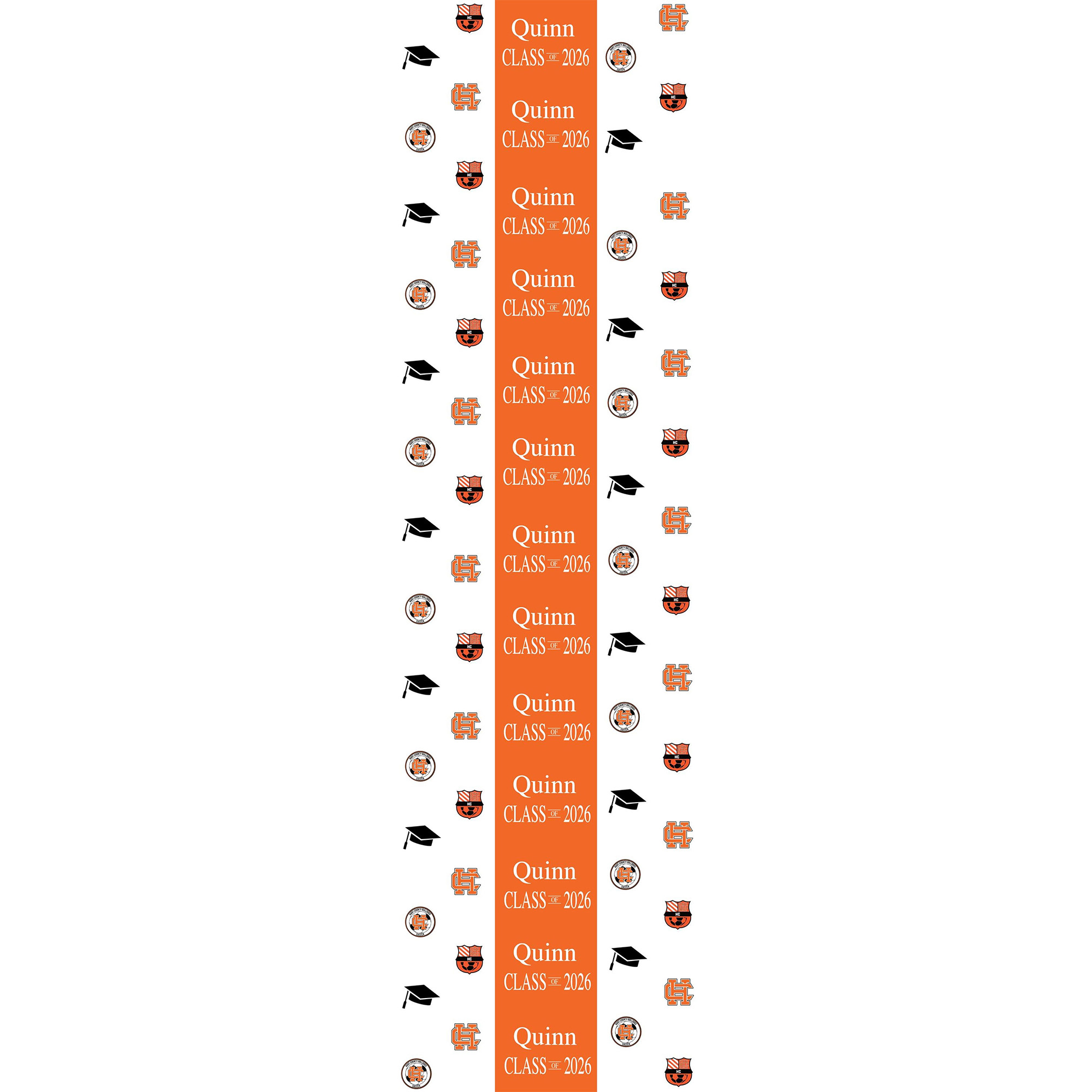 Custom Name Paper Table Runner, Graduation Party Accessory, Class of 2026