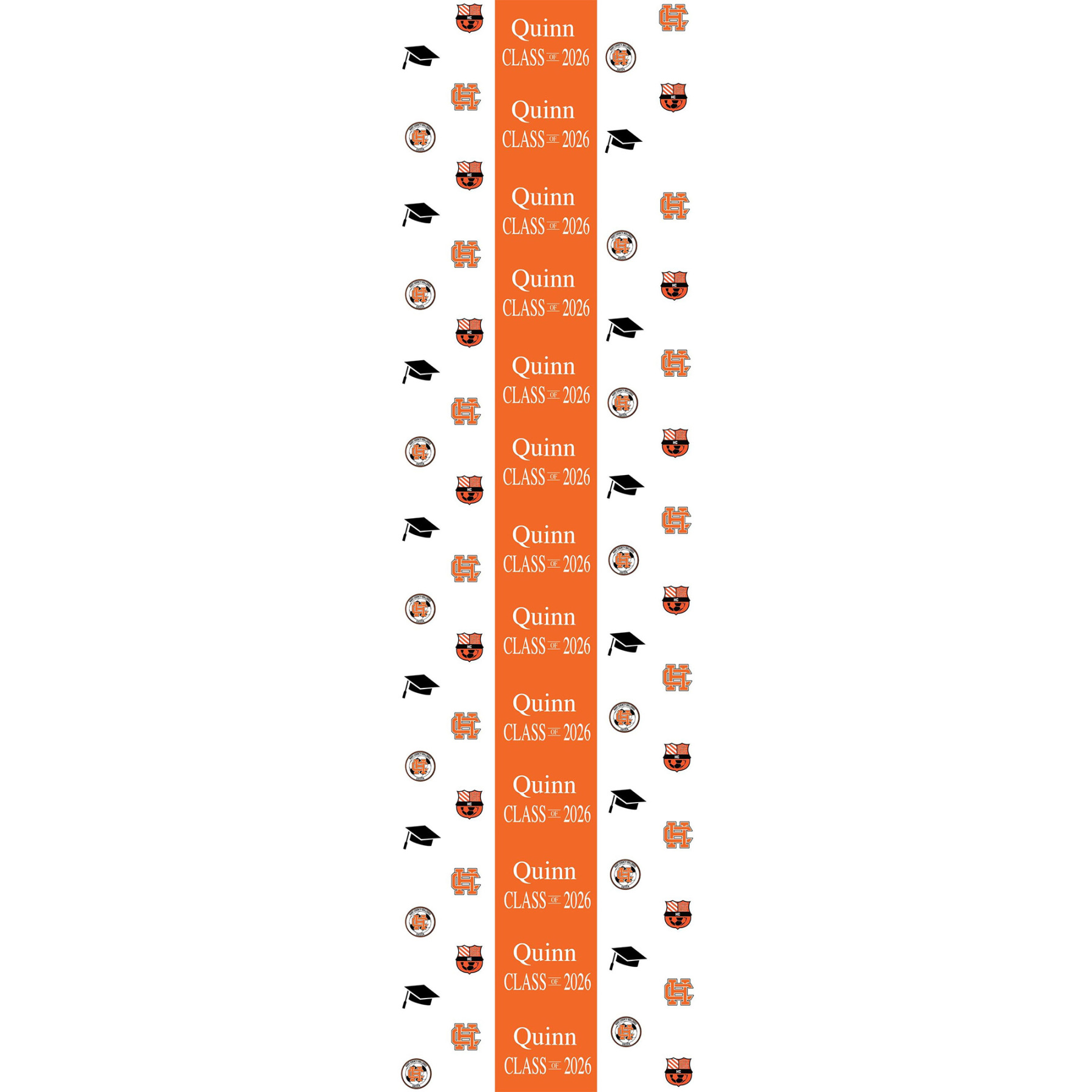 Custom Name Paper Table Runner, Graduation Party Accessory, Class of 2026