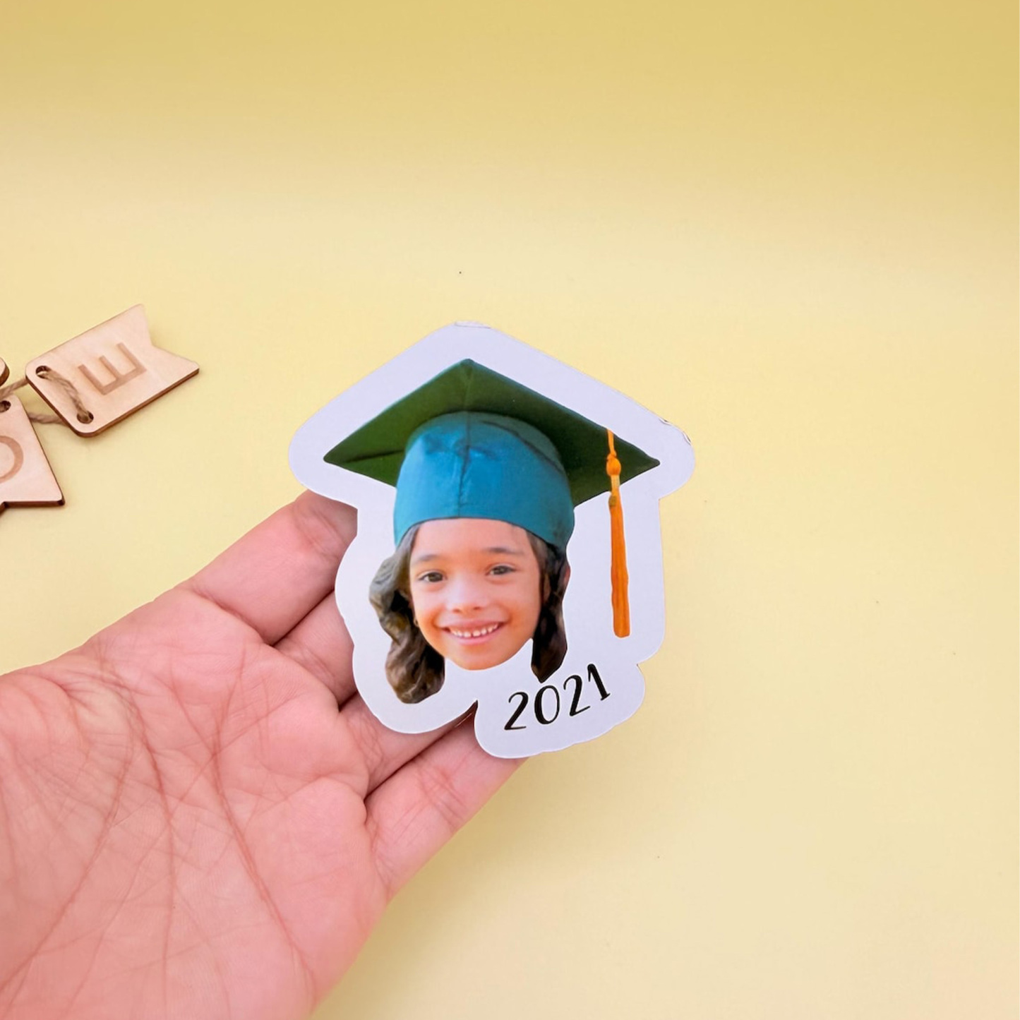(Sold at 5pcs)Personalized Face Graduation Photo Temporary Tattoos, Class of 2026, Graduation Party Favor