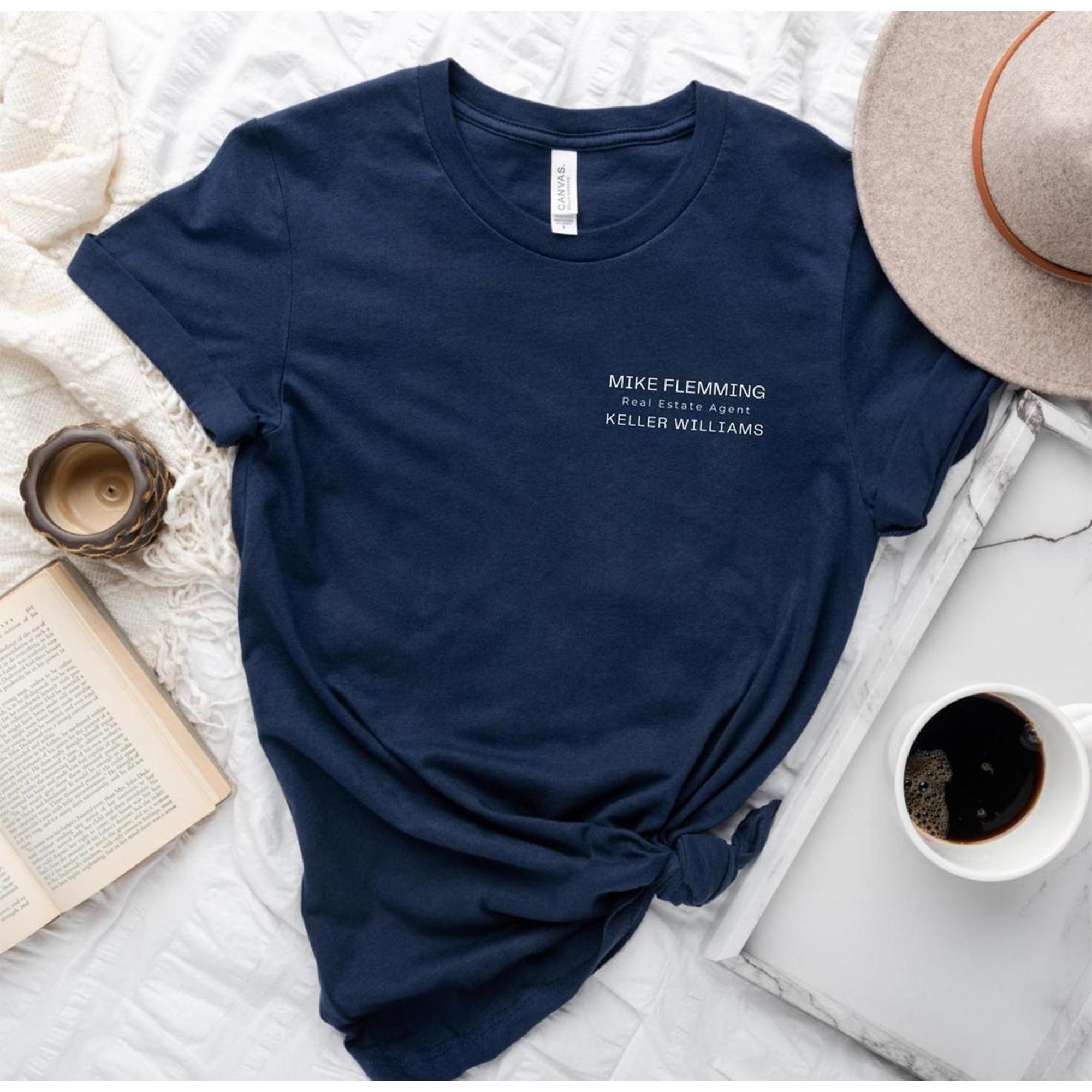 Custom Realtor QR Code Shirt, Men’s Woman’s Unisex, Bella Canvas, Real Estate Agent, Realtor, Business, Team, Apparel, Any Brokerage
