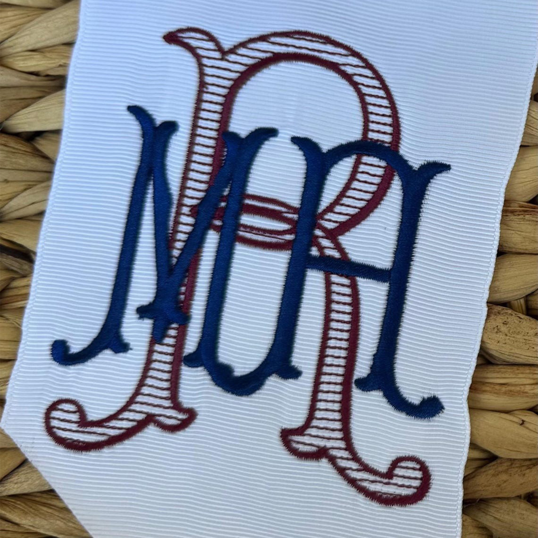 Personalized Embroidered Satin Bouquet Sash, Graduation Gift, Class of 2026