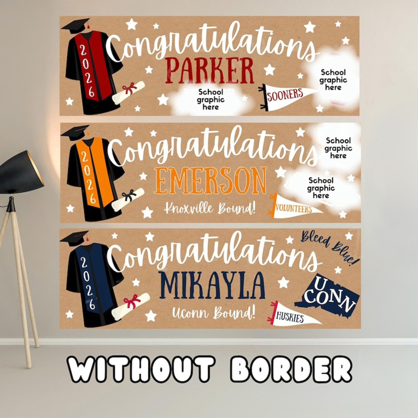 Personalized High School/College Graduation Banner, Graduation Banner, Graduation Gift, Home Decor